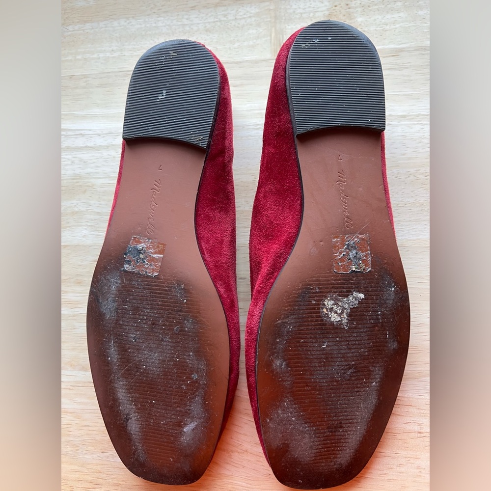 Madewell Greta Mary Jane Ballet Flat in Ruby Port size 7 - Picture 7 of 7